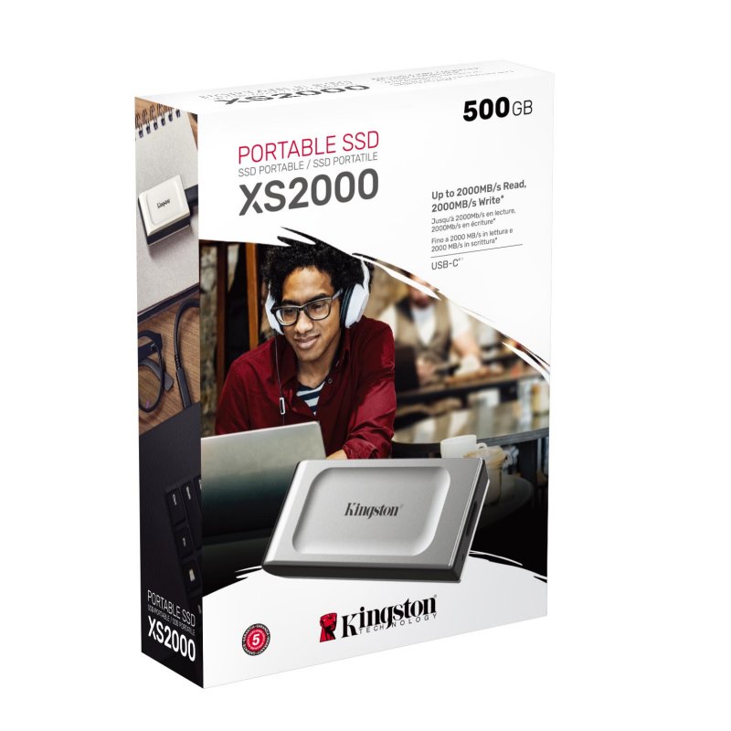 Kingston XS2000 SSD portátil 500Gb USB 3.2 tipo-C - Imagem de Detalhe 12