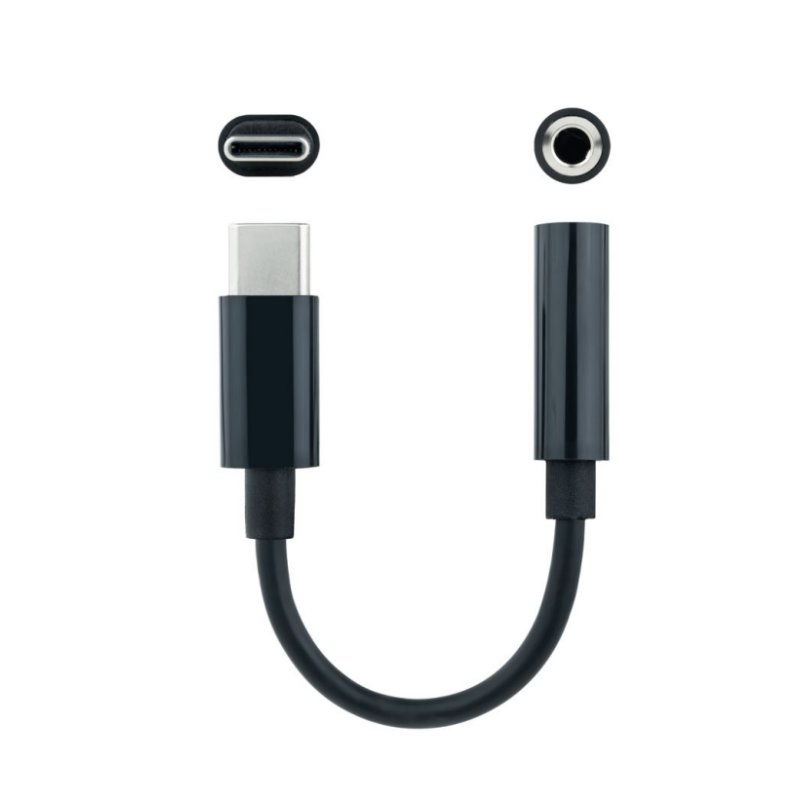Nanocable Adaptador Áudio USB-C/M a Jack/H Preto - Imagem de Detalhe 3