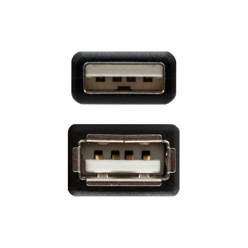 Nanocable Cabo USB 2.0 Tipo-A M/H P Preto 1m - Imagem de Detalhe 14