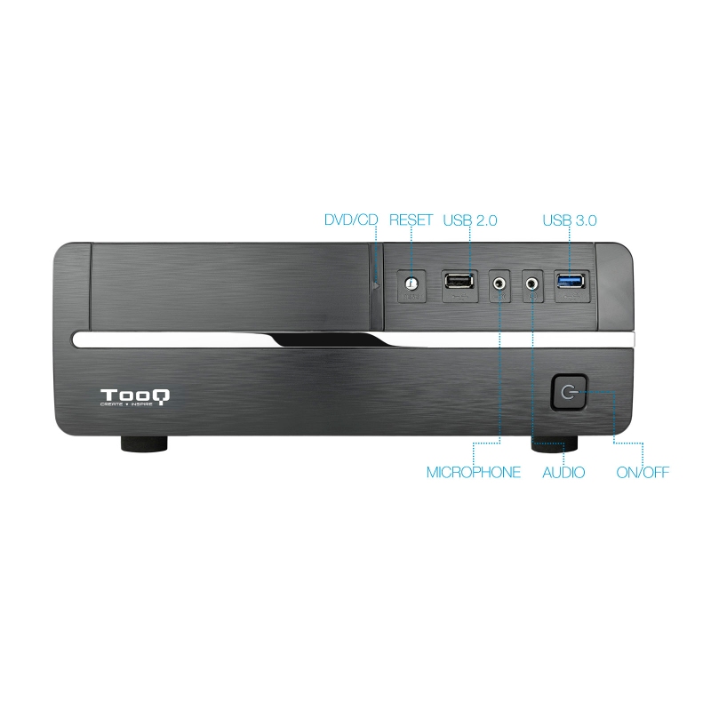 Tooq Caixa Micro ATX/ITX TQC-3005U3 500W USB3.0 - Imagem de Detalhe 20