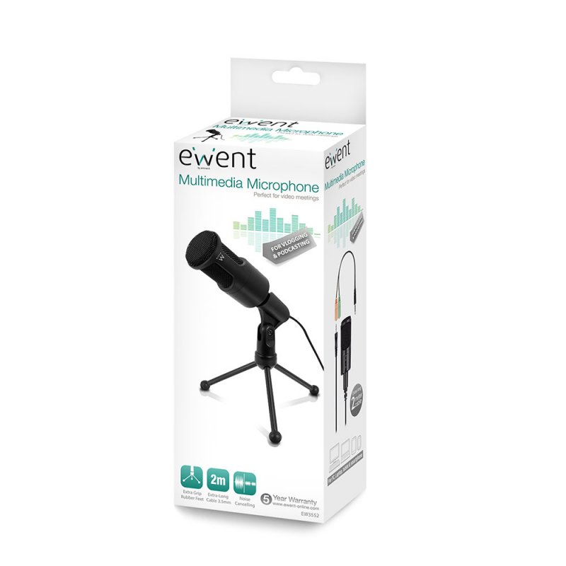 Ewent EW3552 Microfone Multimédia Cancelamento de Ruído - Imagem de Detalhe 21