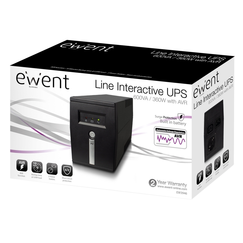 EWENT SAI EW3946 UPS 600VA Interactivo - Imagem de Detalhe 21