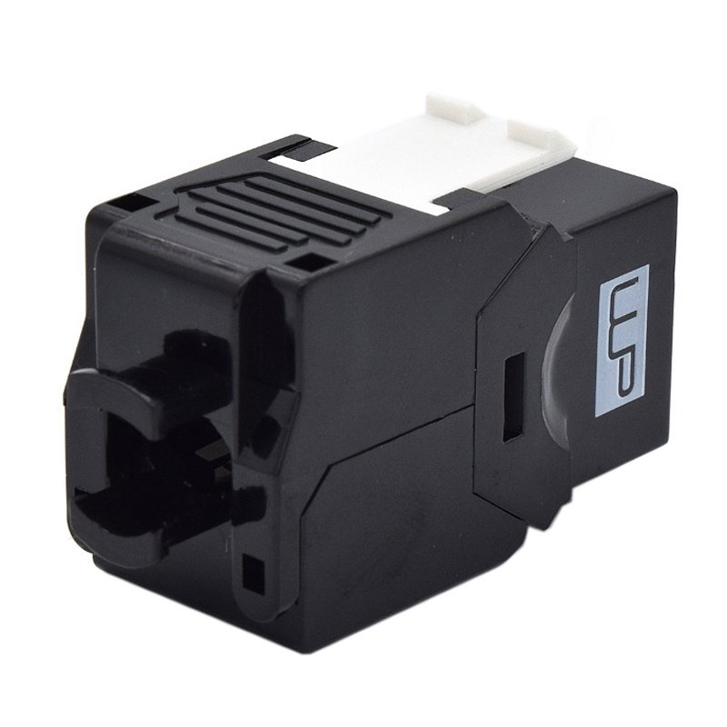 WP Keystone Cat. 6a UTP RJ45/Fêmea Preto - Imagem de Detalhe 7
