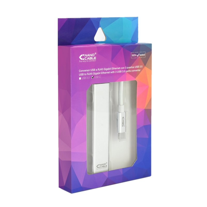 Nanocable Conversor USB-C Ethernet +3xUSB 3.0 - Imagem de Detalhe 14