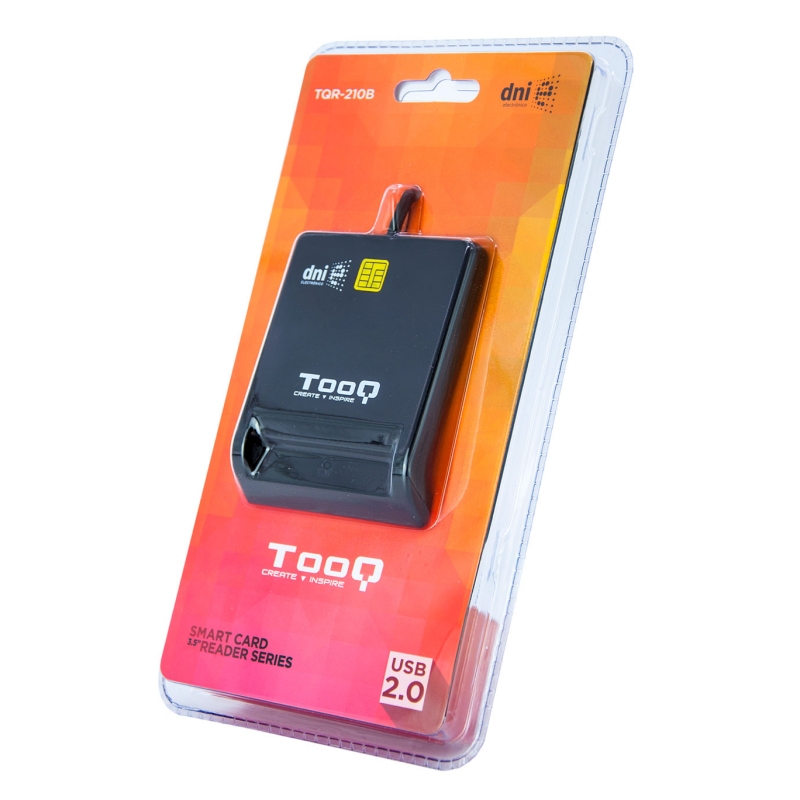 Tooq Leitor de cartões DNIE USB 2.0 preto - Imagem de Detalhe 14