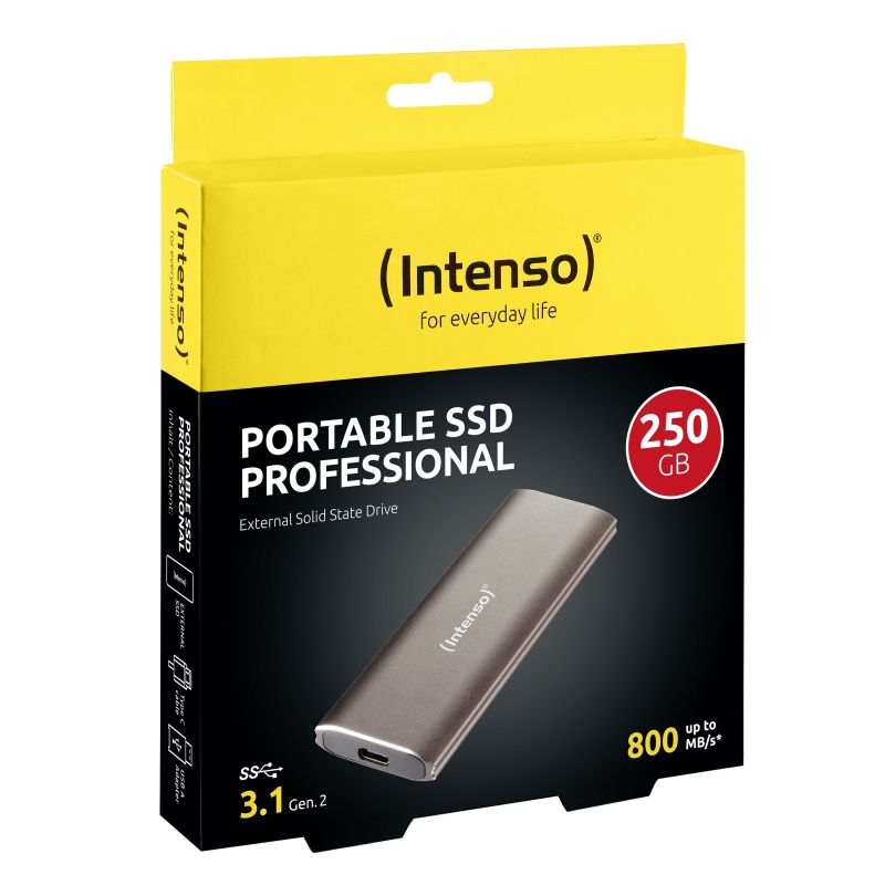 Intenso SSD Externo 250GB Profissional 1.8" USB3. - Imagem de Detalhe 14