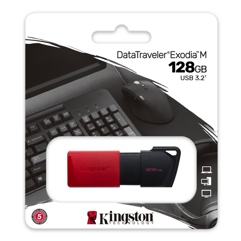 Kingston DataTraveler DTXM 128GB USB 3.2 Gen1 Vermelho - Imagem de Detalhe 14