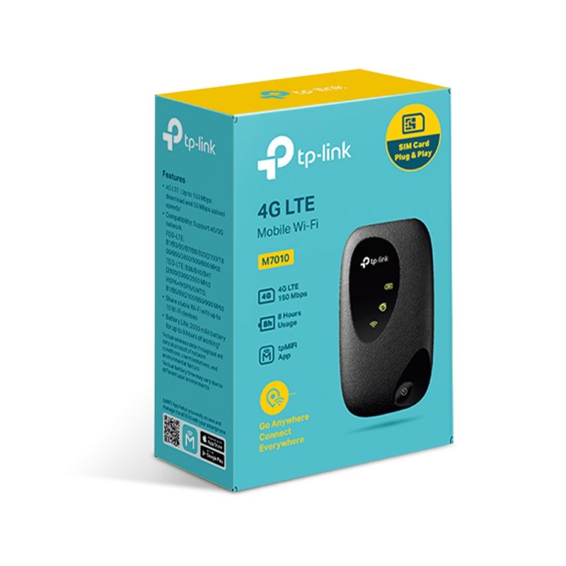 TP-Link M7010 Roteador Móvel 4G LTE WiFi 150Mbps SIM - Imagem de Detalhe 14