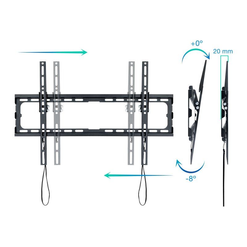 Tooq Suporte de parede LP1081T-B inclui ecrãs 37-80" - Imagem de Detalhe 19