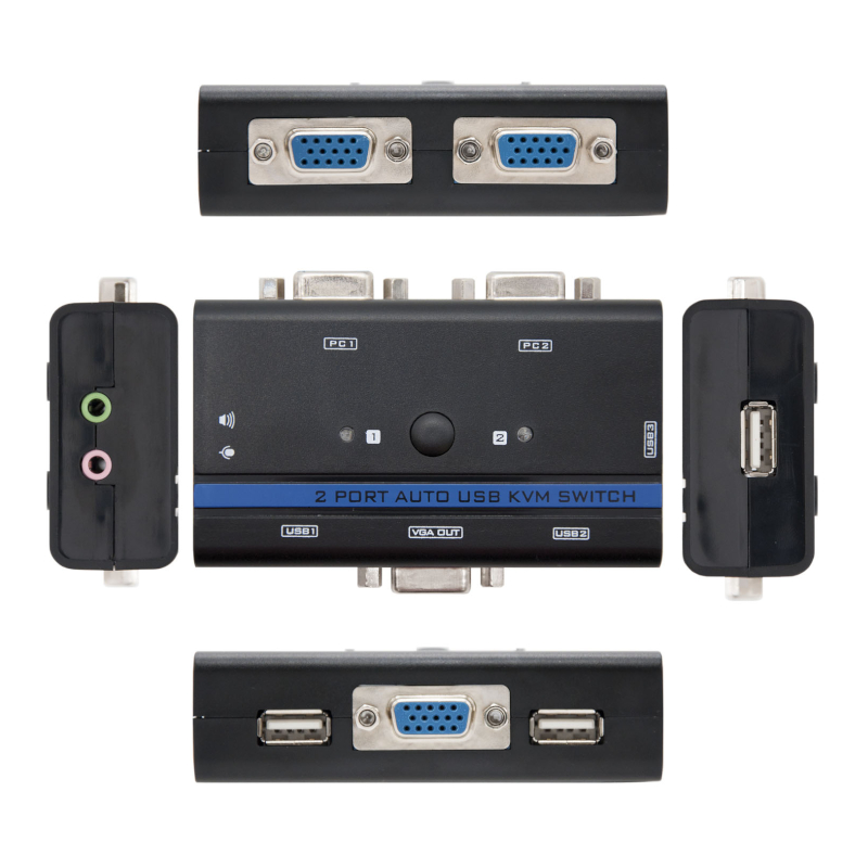 Nanocable Switch KVM VGA USB 1u-2PC+Cabos - Imagem de Detalhe 15