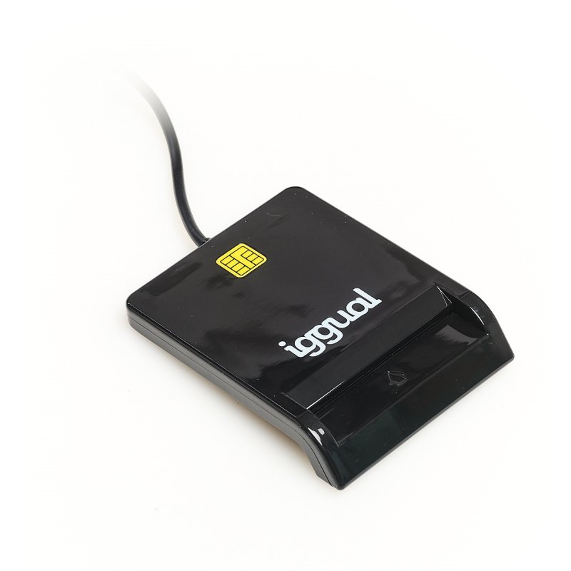 iggual Leitor DNI SIP cartões ID USB 2.0 preto - Imagem de Detalhe 8