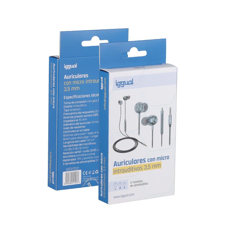iggual Auriculares com micro intrauditivos 3,5 mm - Imagem de Detalhe 43