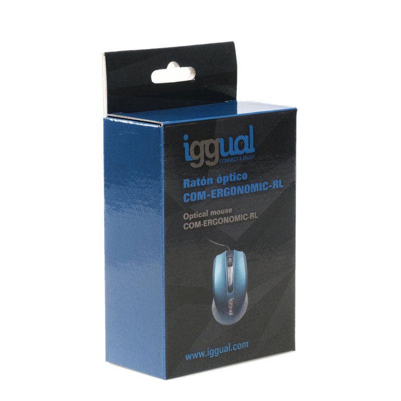 iggual Ratón óptico COM-ERGONOMIC-RL-800DPI azul - Imagem de Detalhe 24