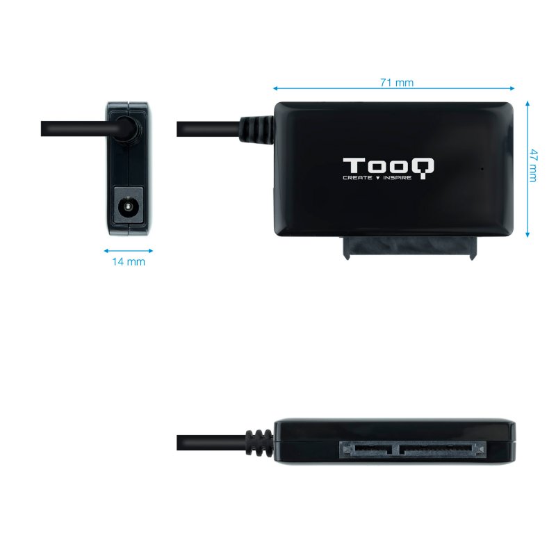 Tooq Adaptador USB 3.0 para discos 2,5"/3,5" - Imagem de Detalhe 22