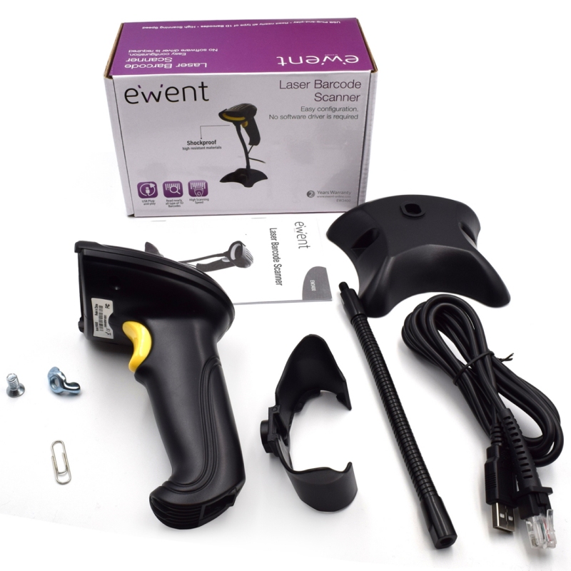 Ewent Lector de código de barras EW3400 1D Laser USB - Imagem de Detalhe 27