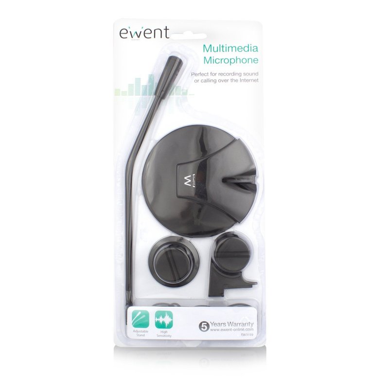 Ewent EW3550 Microfone Multimedia Preto - Imagem de Detalhe 19
