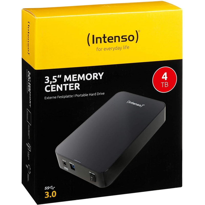 Intenso HDD Externo 6031512 4TB 3.5" USB 3.0 Preto - Imagem de Detalhe 10