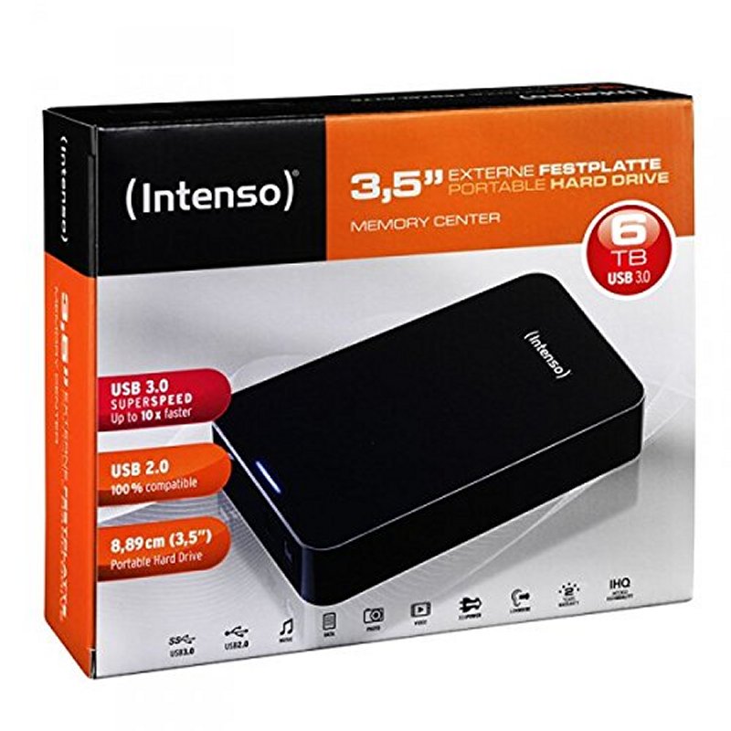Intenso HDD Externo 6031514 6TB 3.5" USB 3.0 Preto - Imagem de Detalhe 10