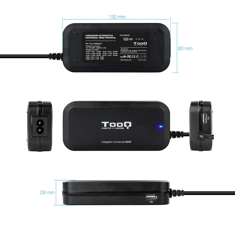 Tooq Carregador universal portátil automático 90w - Imagem de Detalhe 30