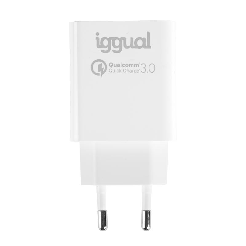 iggual Carregador 1xUSB carga rápida QC3.0 18W - Imagem de Detalhe 21