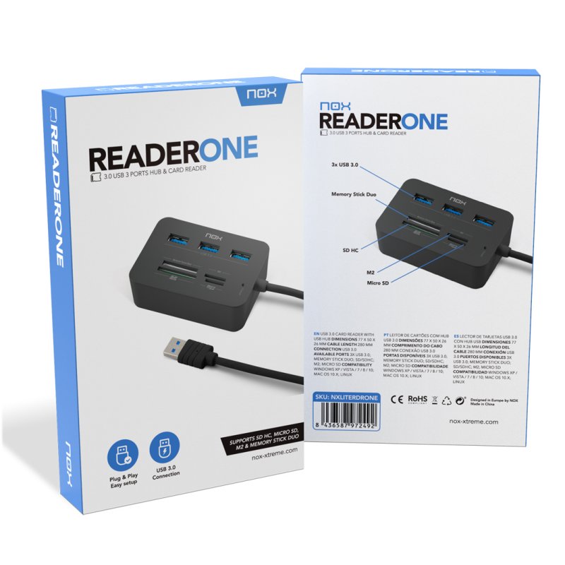 NOX Leitor de cartões USB - Imagem de Detalhe 10