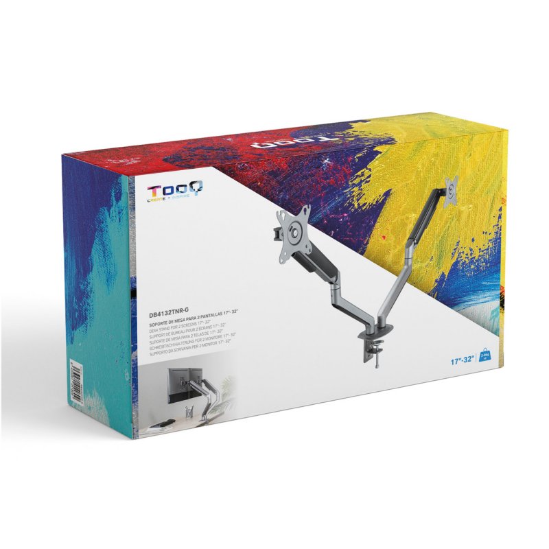 Tooq DB4132TNR-G Suporte de mesa para 2 monitores/TV 17-32" - Imagem de Detalhe 30