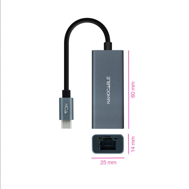 Nanocable Conversor USB-C Ethernet Gigabit - Imagem de Detalhe 19