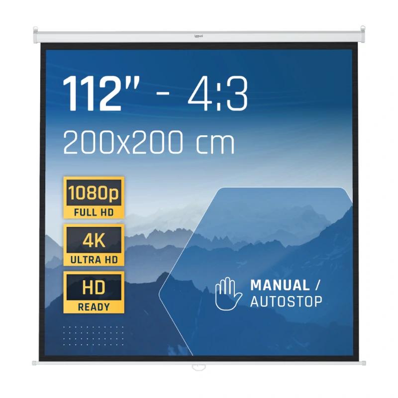 iggual Tela manual 4:3 112" 200x200 cm - Imagem de Detalhe 62