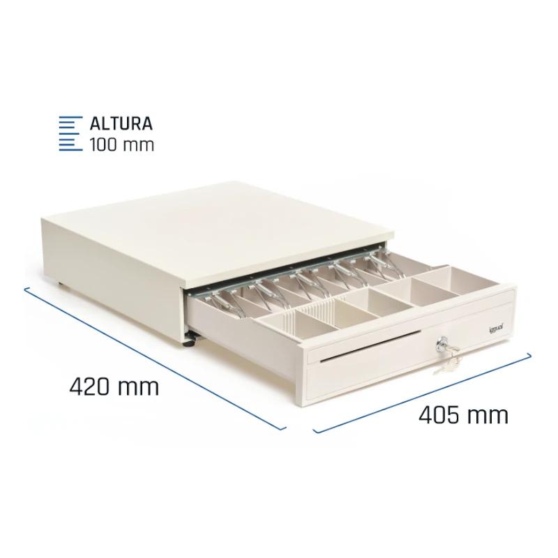 iggual Cajón portamonedas IRON-30W 42cm 5+5 branco - Imagem de Detalhe 31