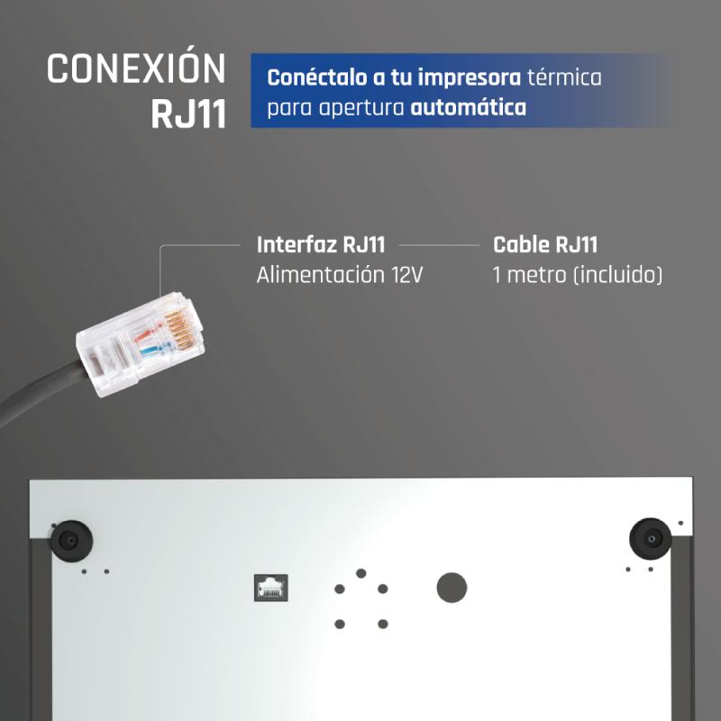 iggual Cajón Portamonedas IRON-15 37cm 4+8 preto - Imagem de Detalhe 76
