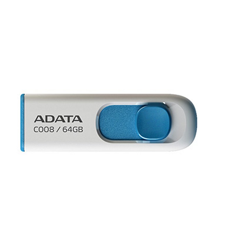 ADATA Pen Drive USB C008 64GB USB 2.0 Branco/Azul - Imagem de Detalhe 22
