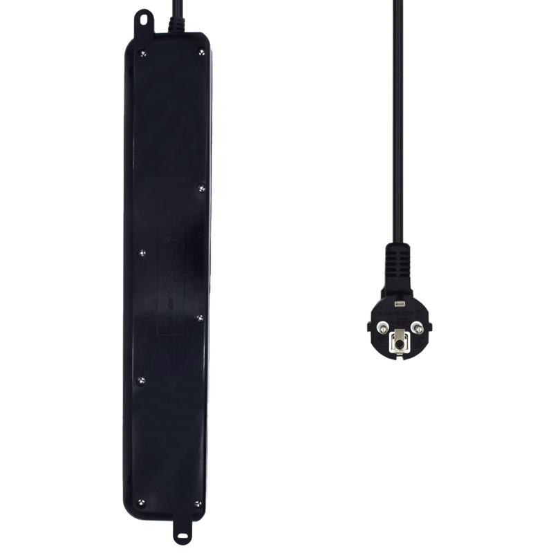 Ewent EW3924 Régua 6 tomadas com proteção Preto - Imagem de Detalhe 23