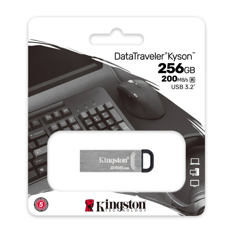 Kingston DataTraveler DTKN 256GB USB 3.2 Gen1 Plat - Imagem de Detalhe 24