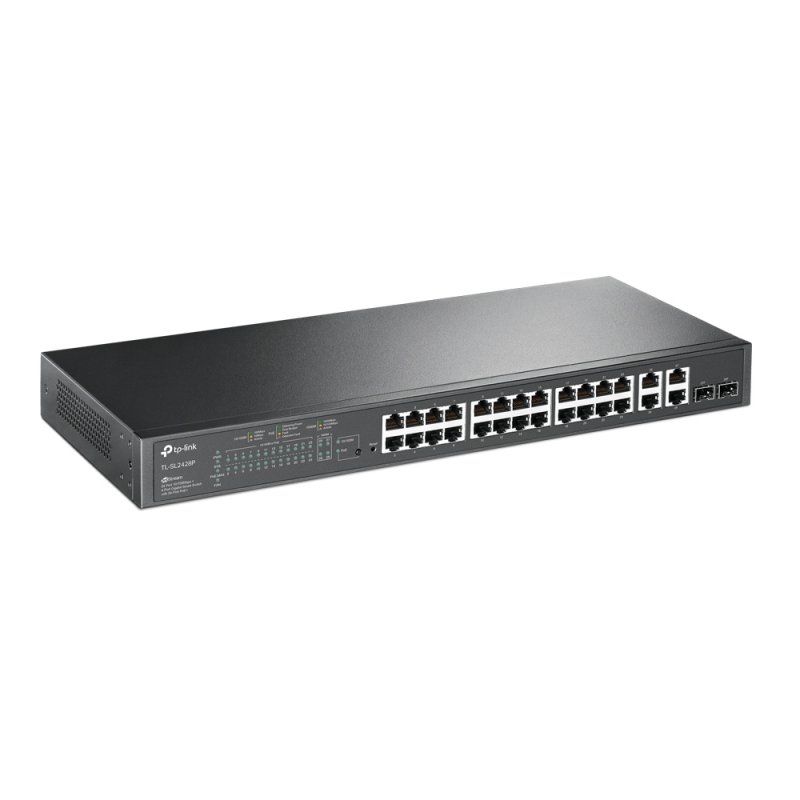 TP-Link SL2428P Switch 24x10/100Mbps PoE+ 4xGb - Imagem de Detalhe 24
