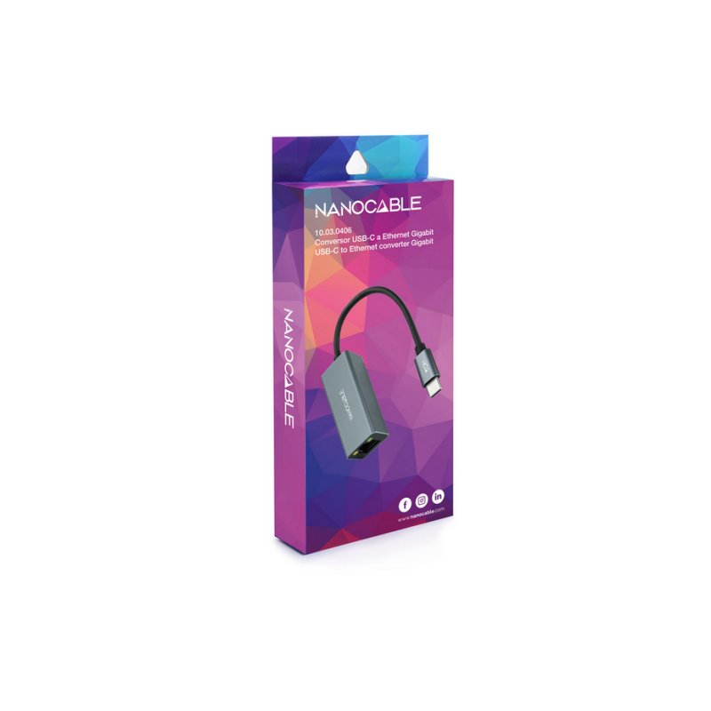 Nanocable Conversor USB-C Ethernet Gigabit - Imagem de Detalhe 24