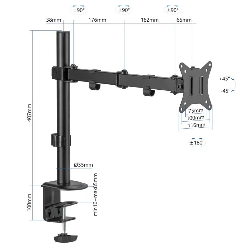 iggual SPM01 Suporte pinça 1 monitor 17"-32" - Imagem de Detalhe 34