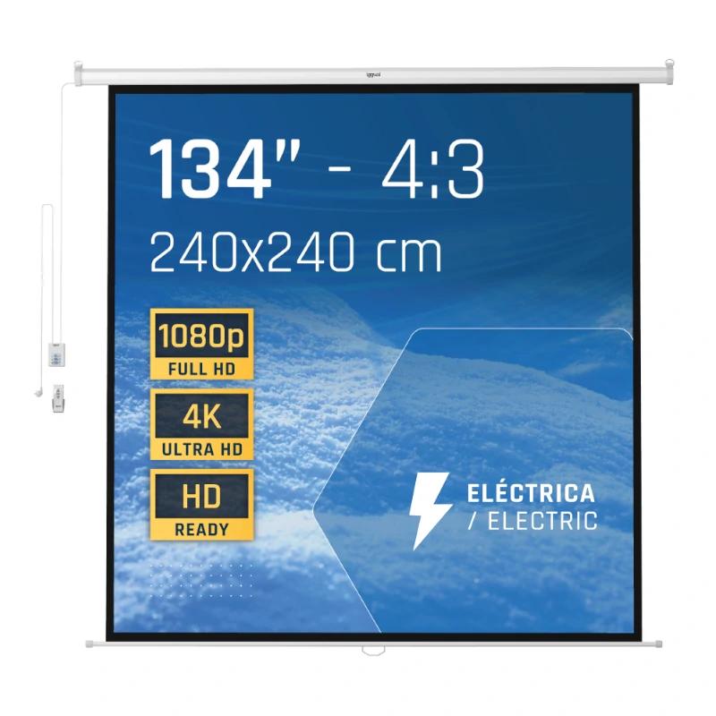 iggual Ecrã elétrico 4:3 134" 240x240 cm - Imagem de Detalhe 85