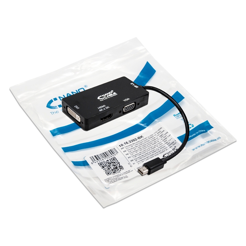 Nanocable Conversor Mini Displayp/VGA/DVI/HDMI 3E - Imagem de Detalhe 13
