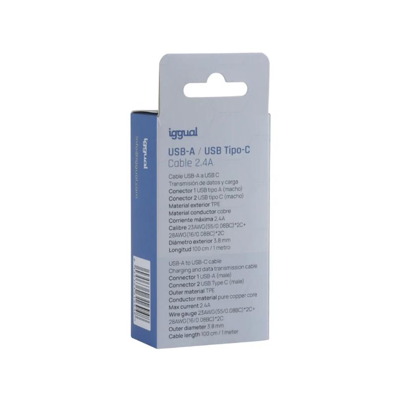 iggual cabo USB-A/USB-C 100 cm branco - Imagem de Detalhe 39