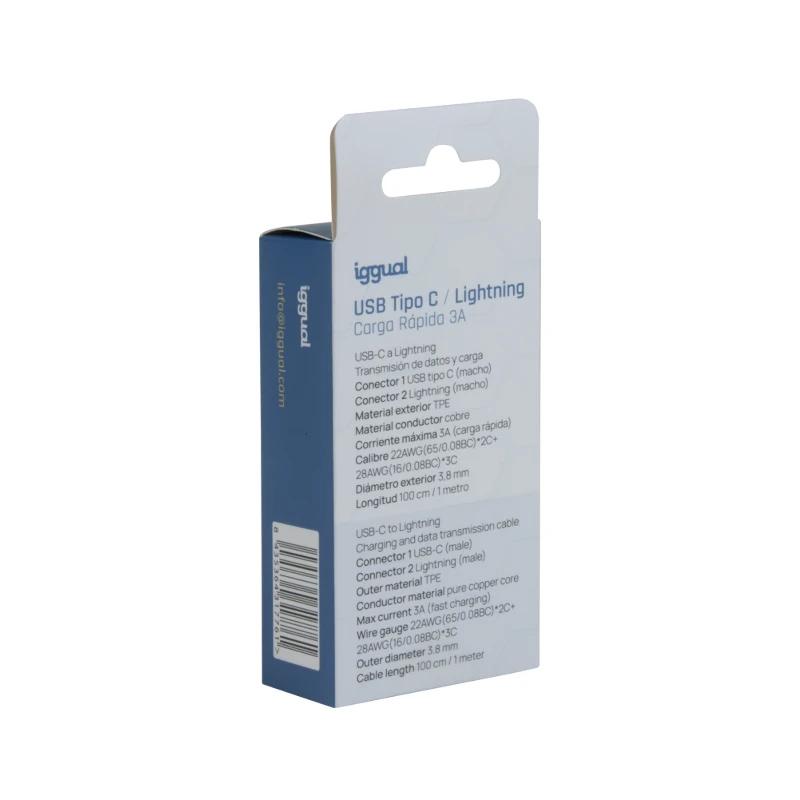 iggual cabo USB-A/Lightning 100 cm branco - Imagem de Detalhe 39