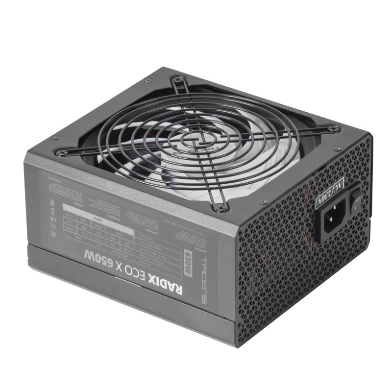 TACENS Fonte Radix Eco X 650w 14CM VENTOINHA Preta - Imagem de Detalhe 8