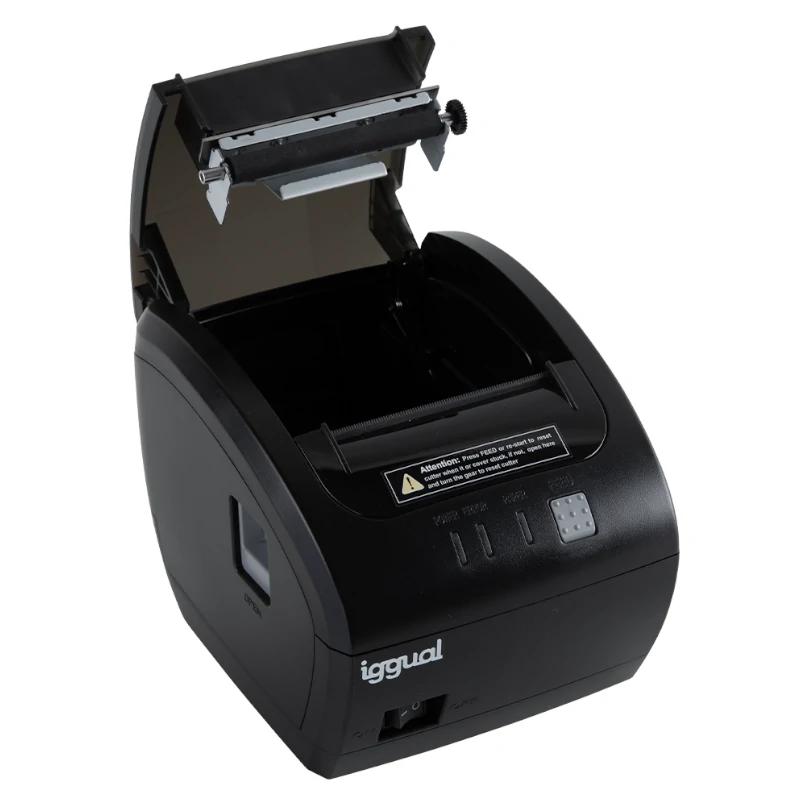 iggual Impressora térmica TP EASY 80 USB+RJ11 preta - Imagem de Detalhe 5