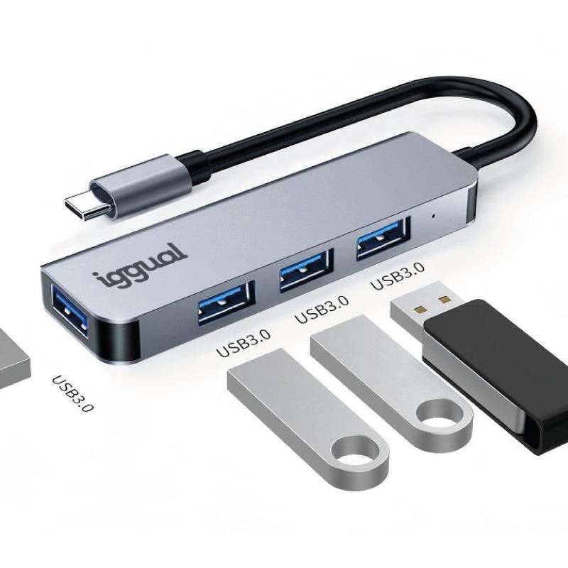 iggual Hub USB 3.0 tipo C x 4 portas USB-A 3.0 - Imagem de Detalhe 4