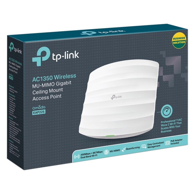TP-LINK EAP225 Ponto de Acesso AC1350 Dual Band PoE - Imagem de Detalhe 42