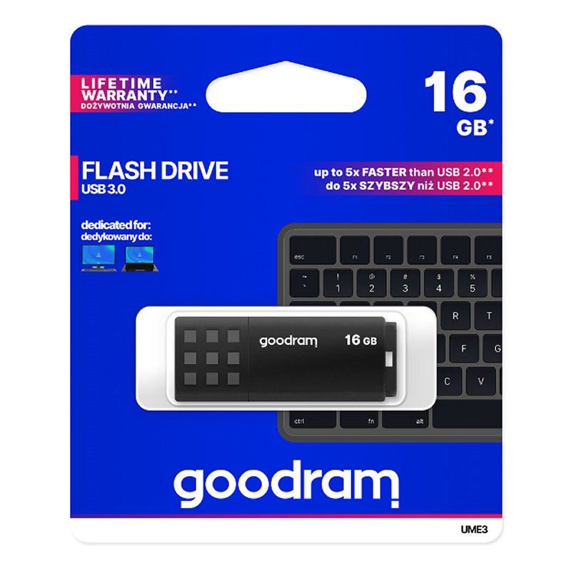 Goodram UME3 Pen USB 16GB USB 3.0 Preto - Imagem de Detalhe 42