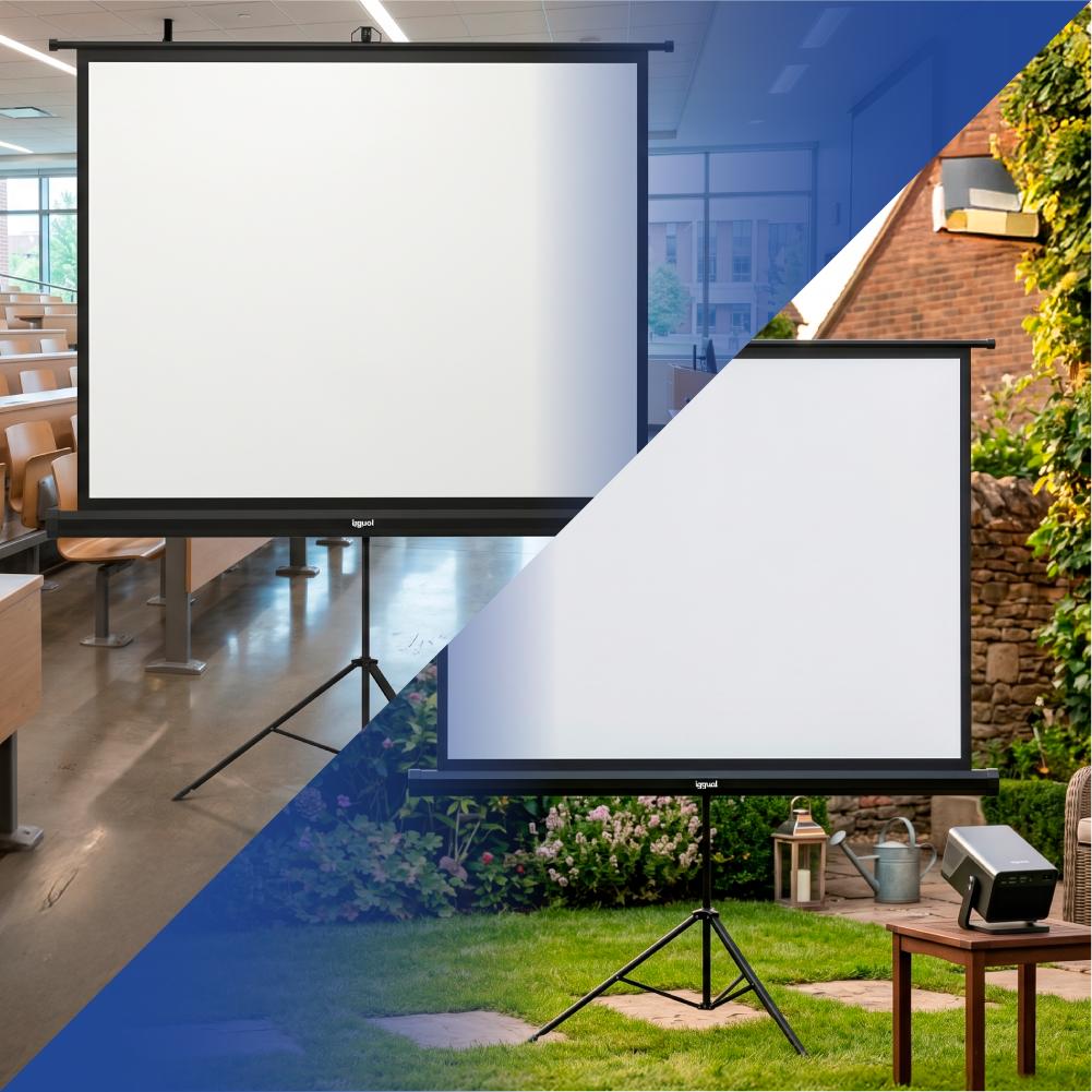 iggual Ecrã 100" 180x180 cm com tripé+bolsa - Imagem de Detalhe 7