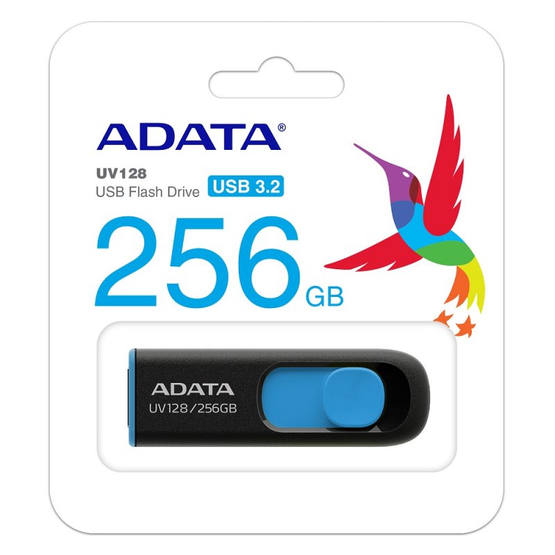 ADATA Pen Drive UV128 256GB USB 3.2 Preto/Azul - Imagem de Detalhe 26