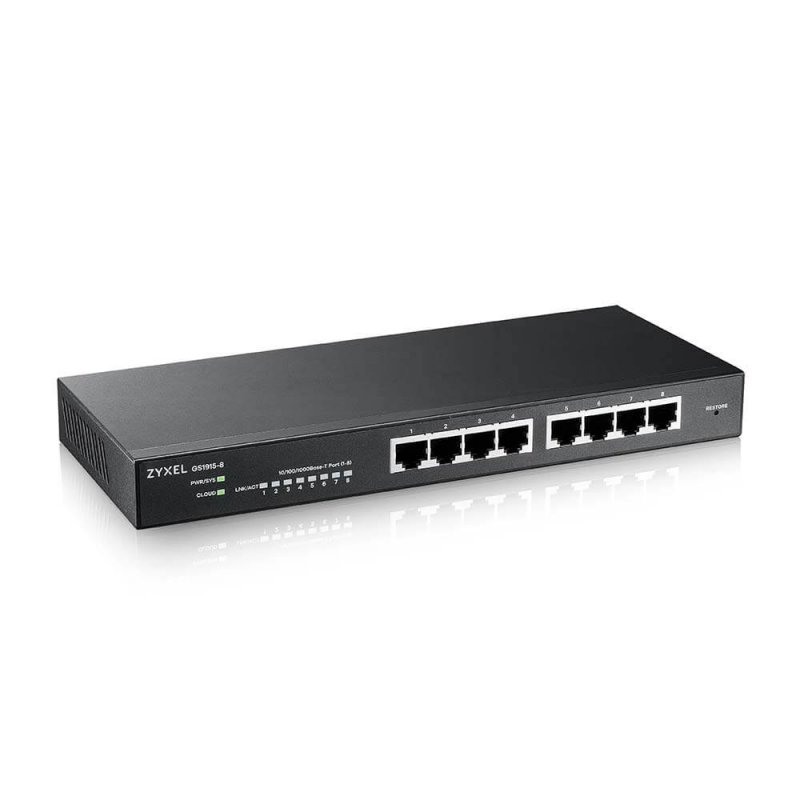 ZyXEL GS1915-8 Smart Switch 8xGbE Nebula Sem Ventoinha - Imagem de Detalhe 38