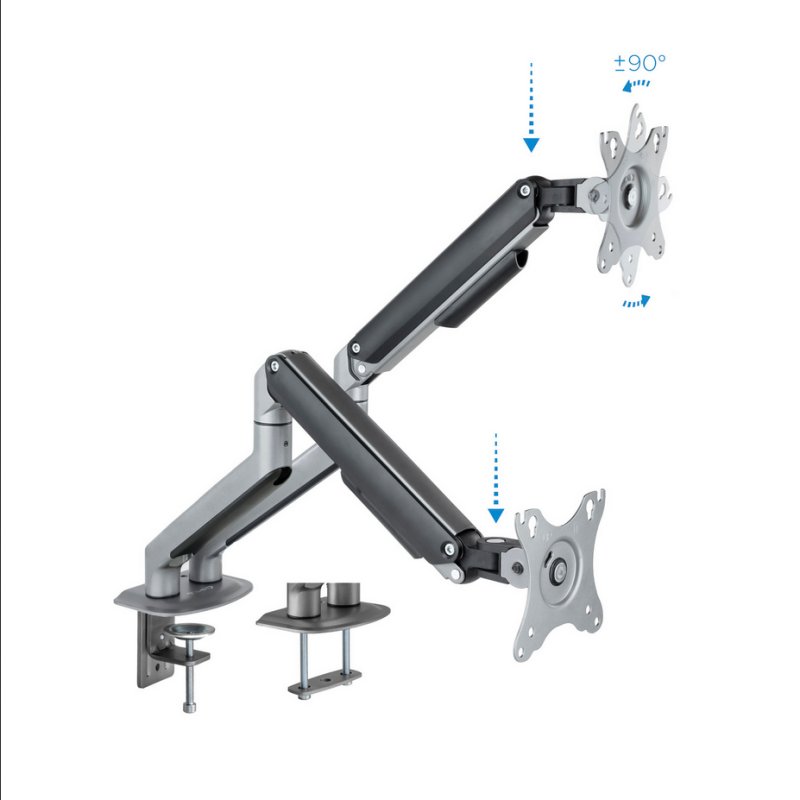 Tooq DB4132TNR-G Suporte de mesa para 2 monitores/TV 17-32" - Imagem de Detalhe 37