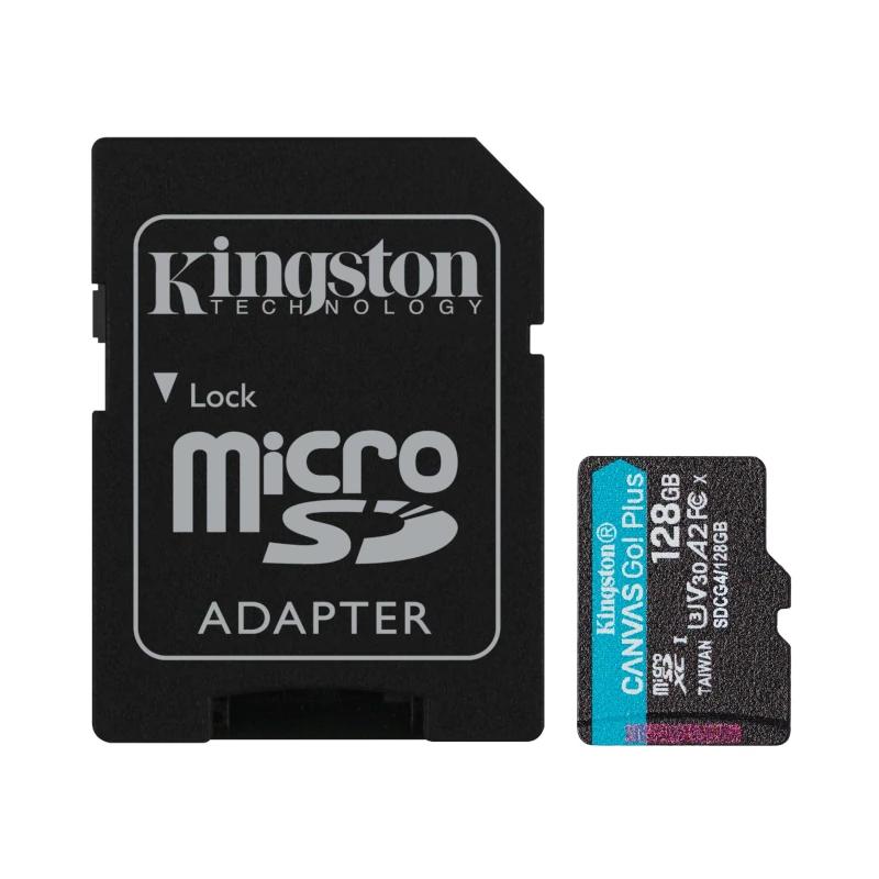 Kingston microSD Canvas Go! Plus 4 128GB 200 MB-s - Imagem de Detalhe 1